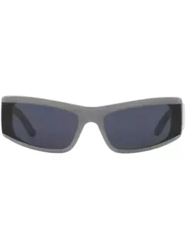Солнцезащитные очки в прямоугольной оправе Balenciaga Eyewear, серый