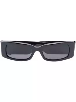 Солнцезащитные очки в прямоугольной оправе Balenciaga Eyewear, черный