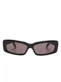 Солнцезащитные очки в прямоугольной оправе Balenciaga Eyewear, черный