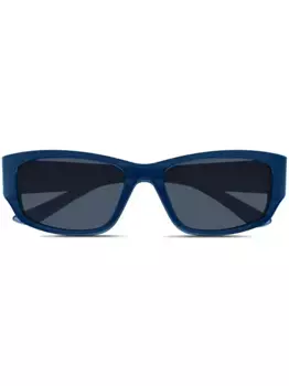 Солнцезащитные очки в прямоугольной оправе Balenciaga Eyewear, синий