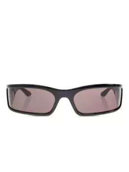 Солнцезащитные очки в прямоугольной оправе Balenciaga Eyewear, черный