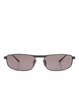 Солнцезащитные очки в прямоугольной оправе Balenciaga Eyewear, черный