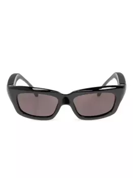 Солнцезащитные очки в прямоугольной оправе Balenciaga Eyewear, черный
