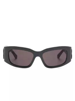 Солнцезащитные очки в прямоугольной оправе Balenciaga Eyewear, серый