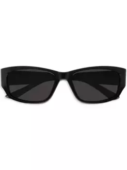 Солнцезащитные очки в прямоугольной оправе Balenciaga Eyewear, черный
