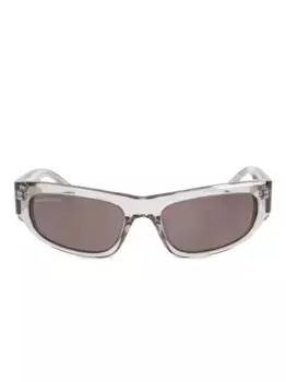 Солнцезащитные очки в прямоугольной оправе Balenciaga Eyewear, серый