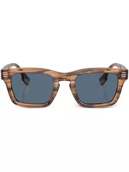 Солнцезащитные очки в прямоугольной оправе Burberry Eyewear, коричневый