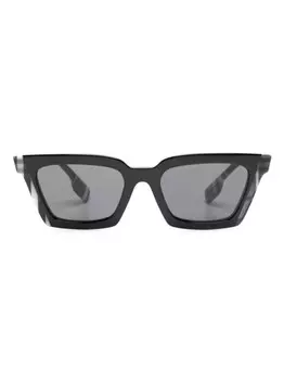 Солнцезащитные очки в прямоугольной оправе Burberry Eyewear, черный