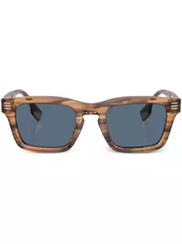 Солнцезащитные очки в прямоугольной оправе Burberry Eyewear, коричневый