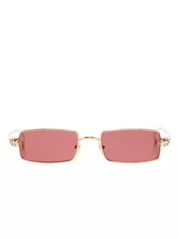 Солнцезащитные очки в прямоугольной оправе Cartier Eyewear, золотой