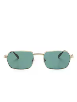 Солнцезащитные очки в прямоугольной оправе Cartier Eyewear, золотой