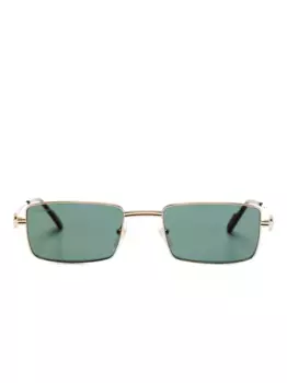 Солнцезащитные очки в прямоугольной оправе Cartier Eyewear, золотой