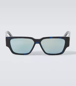 Солнцезащитные очки в прямоугольной оправе CD Diamond S5I Dior Eyewear, синий