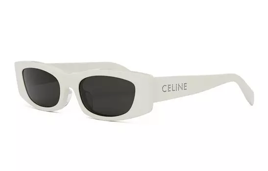 Солнцезащитные очки в прямоугольной оправе CELINE, белый
