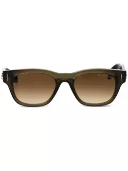 Солнцезащитные очки в прямоугольной оправе Cutler & Gross, зеленый