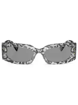 Солнцезащитные очки в прямоугольной оправе Dolce & Gabbana Eyewear, черный
