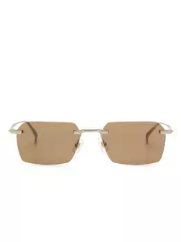 Солнцезащитные очки в прямоугольной оправе Dunhill, золотой