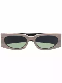Солнцезащитные очки в прямоугольной оправе GCDS, коричневый