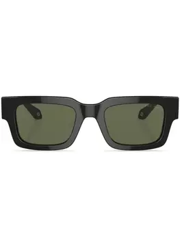 Солнцезащитные очки в прямоугольной оправе Giorgio Armani, черный