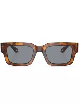 Солнцезащитные очки в прямоугольной оправе Giorgio Armani, красный