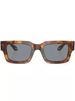 Солнцезащитные очки в прямоугольной оправе GIORGIO ARMANI, красный