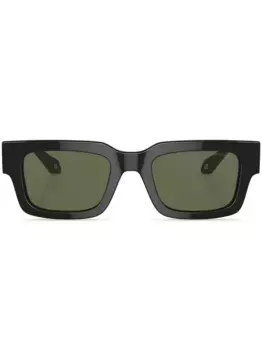 Солнцезащитные очки в прямоугольной оправе GIORGIO ARMANI, черный