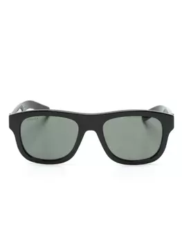 Солнцезащитные очки в прямоугольной оправе Gucci Eyewear, черный