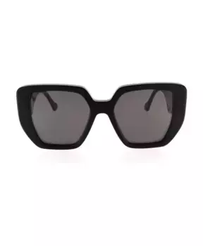 Солнцезащитные очки в прямоугольной оправе Gucci, черный