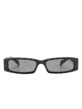 Солнцезащитные очки в прямоугольной оправе Gucci Eyewear, черный