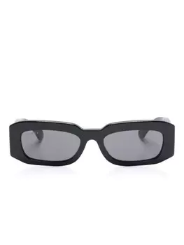 Солнцезащитные очки в прямоугольной оправе Gucci Eyewear, черный