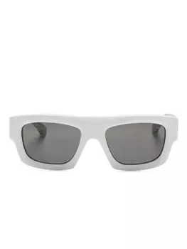 Солнцезащитные очки в прямоугольной оправе Gucci Eyewear, белый