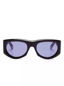 Солнцезащитные очки в прямоугольной оправе Gucci Eyewear, фиолетовый