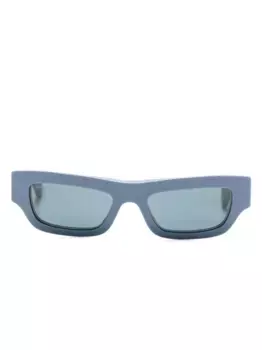 Солнцезащитные очки в прямоугольной оправе Gucci Eyewear, синий