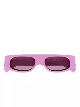 Солнцезащитные очки в прямоугольной оправе Gucci Eyewear, розовый