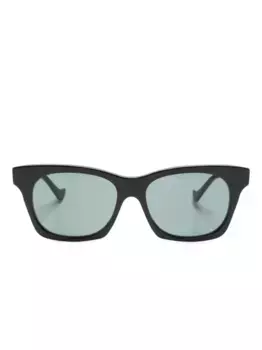 Солнцезащитные очки в прямоугольной оправе Gucci Eyewear, черный