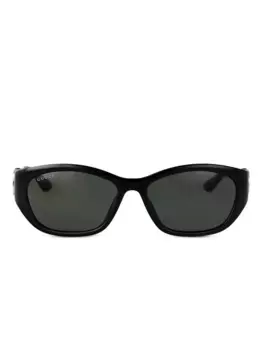 Солнцезащитные очки в прямоугольной оправе Gucci Eyewear, черный