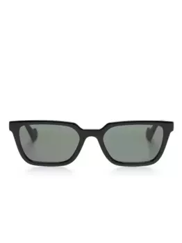 Солнцезащитные очки в прямоугольной оправе Gucci Eyewear, черный