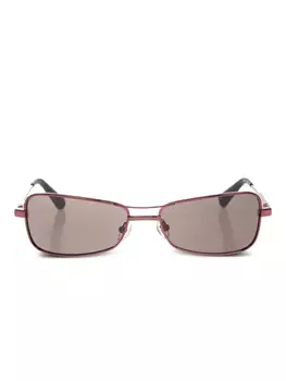 Солнцезащитные очки в прямоугольной оправе Jacquemus, коричневый