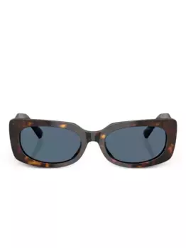 Солнцезащитные очки в прямоугольной оправе Jimmy Choo Eyewear, коричневый