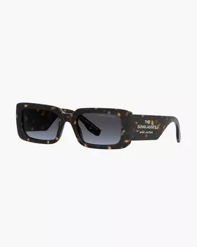 Солнцезащитные очки в прямоугольной оправе Marc Jacobs, цвет Havana
