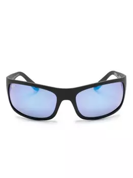 Солнцезащитные очки в прямоугольной оправе Maui Jim, черный