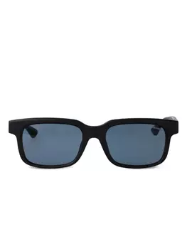 Солнцезащитные очки в прямоугольной оправе Montblanc, черный