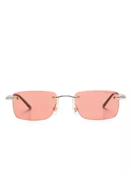 Солнцезащитные очки в прямоугольной оправе MONTBLANC, золотой