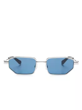 Солнцезащитные очки в прямоугольной оправе Off-White Eyewear, серебряный