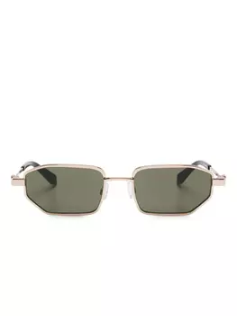 Солнцезащитные очки в прямоугольной оправе Off-White Eyewear, золотой