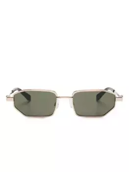 Солнцезащитные очки в прямоугольной оправе Off-White Eyewear, золотой