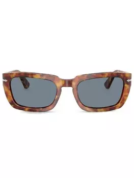 Солнцезащитные очки в прямоугольной оправе Persol, коричневый