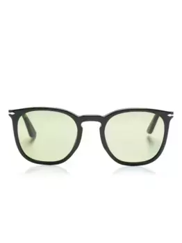 Солнцезащитные очки в прямоугольной оправе Persol, зеленый