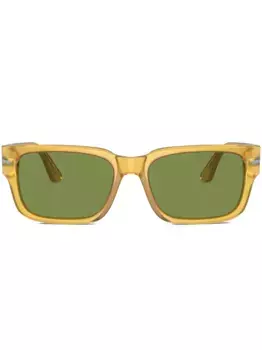 Солнцезащитные очки в прямоугольной оправе Persol, коричневый