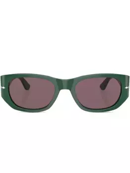 Солнцезащитные очки в прямоугольной оправе Persol, зеленый
